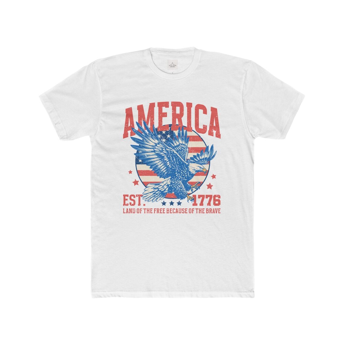 America Est. 1776 Men Cotton Crew Tee