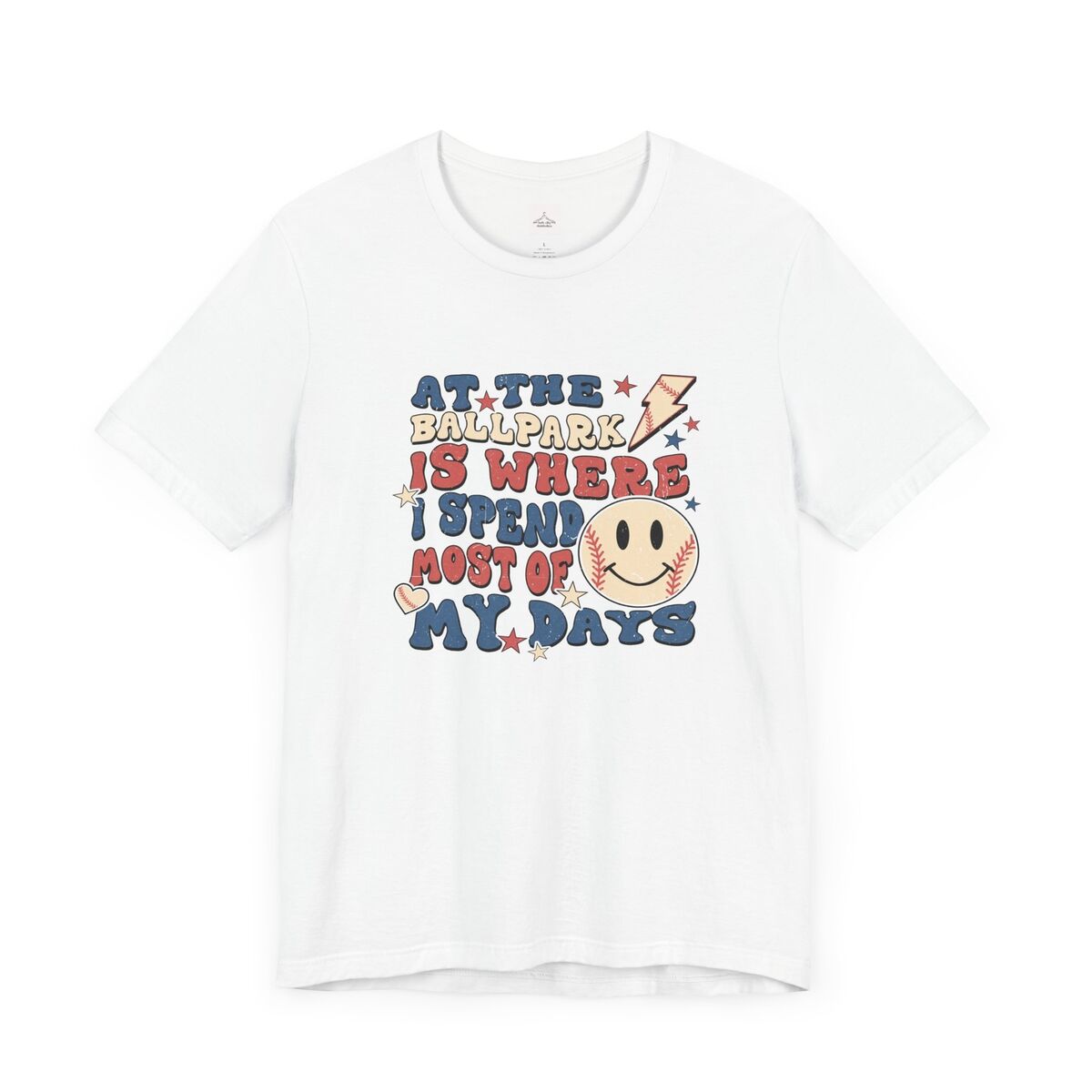 At-The-Ballpark-Is-Where.-Unisex-Jersey-Short-Sleeve-Tee-1