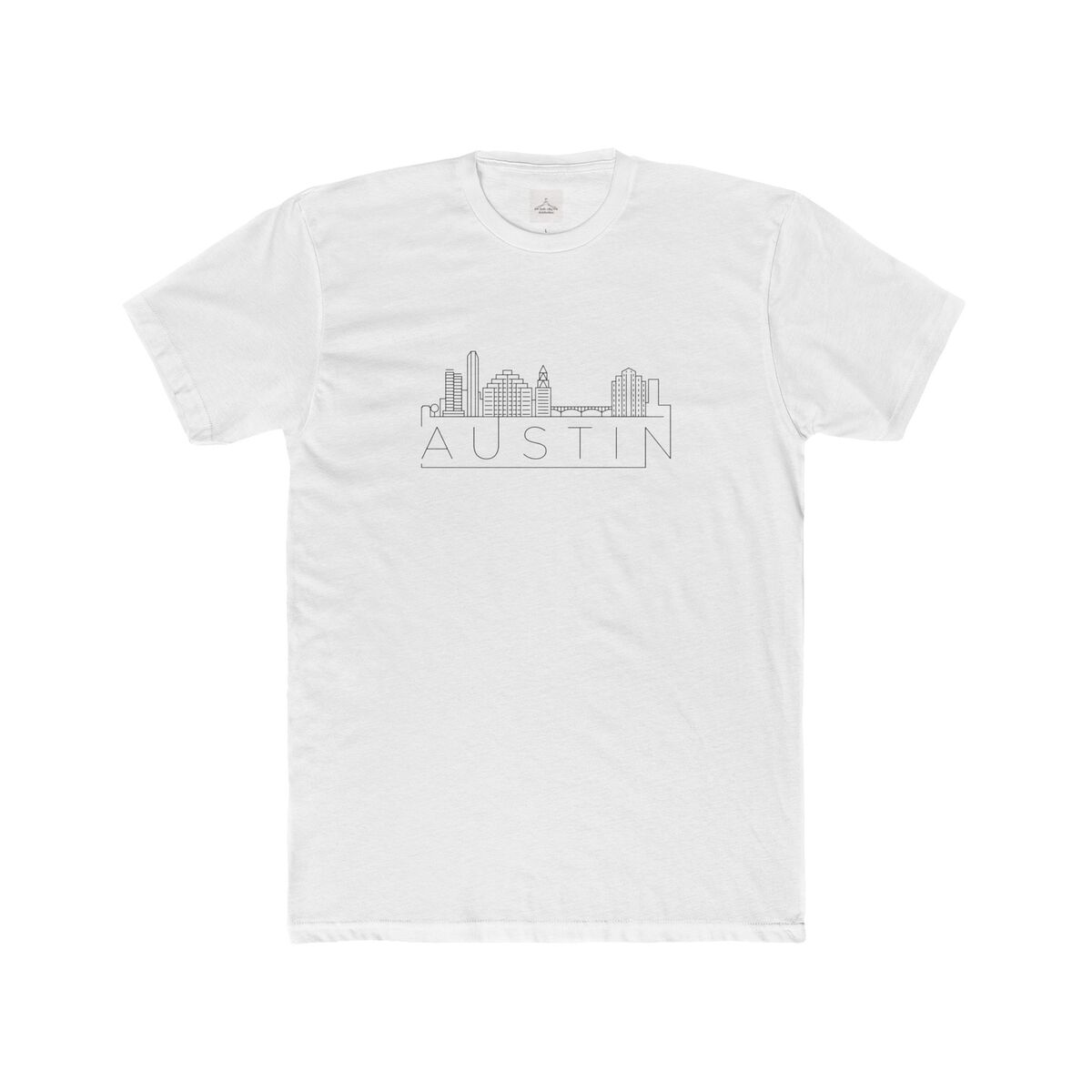 Austin Skyline Men Cotton Crew Tee