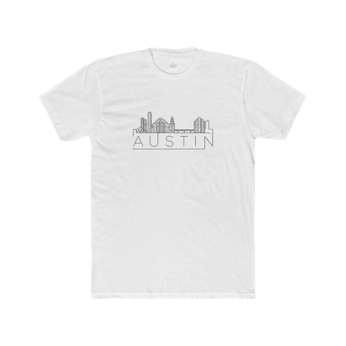Austin Skyline Men Cotton Crew Tee