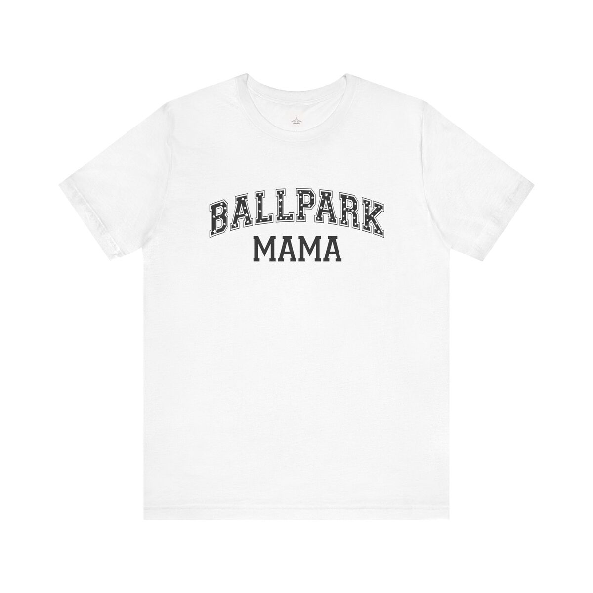 Ballpark Mama Black Font Unisex Jersey Short Sleeve Tee