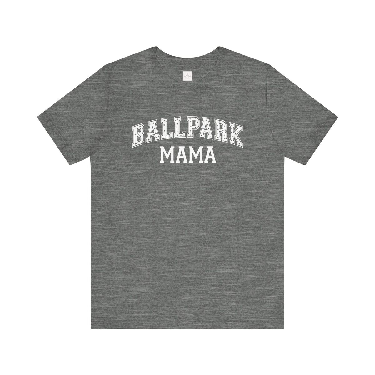 Ballpark Mama White Font Unisex Jersey Short Sleeve Tee