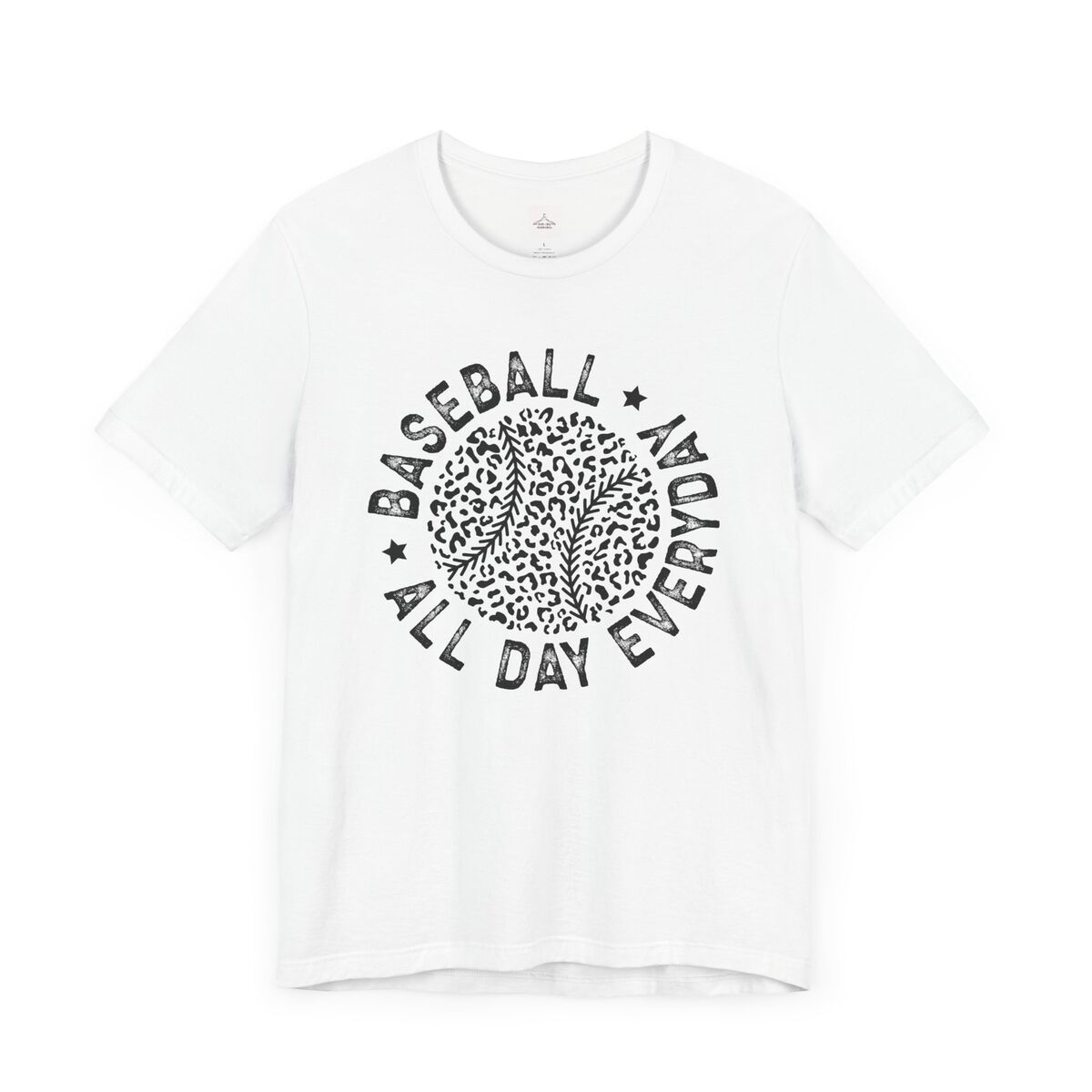 Baseball-All-Day-Everyday-Black-Leopard-Unisex-Jersey-Short-Sleeve-Tee-1