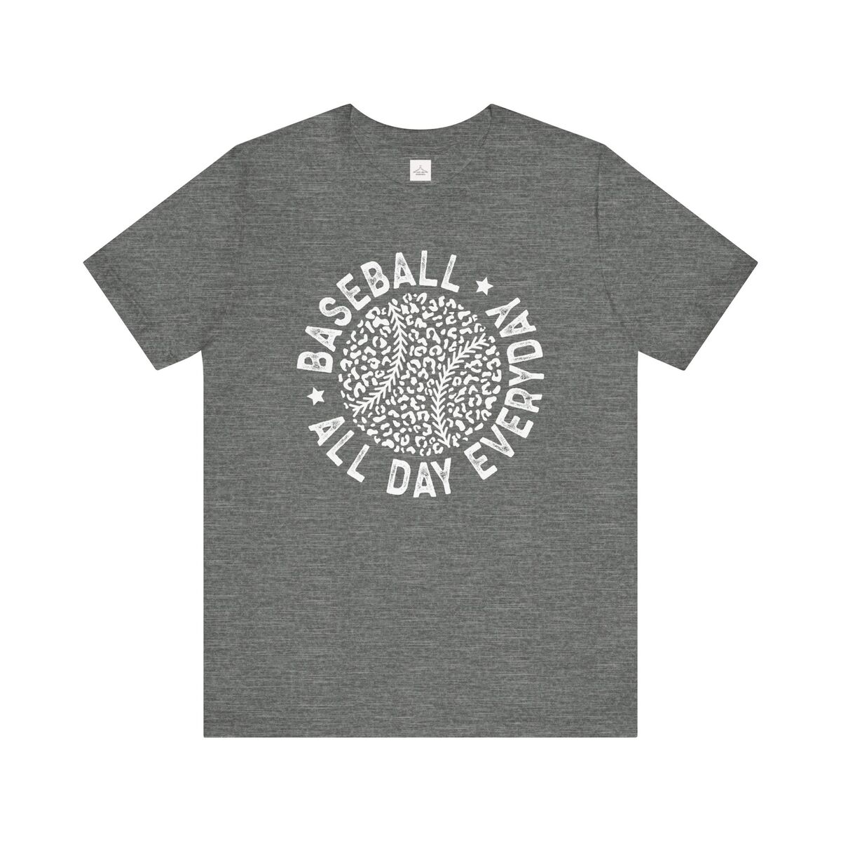 Baseball All Day Everyday White Leopard Unisex Jersey Short Sleeve Tee