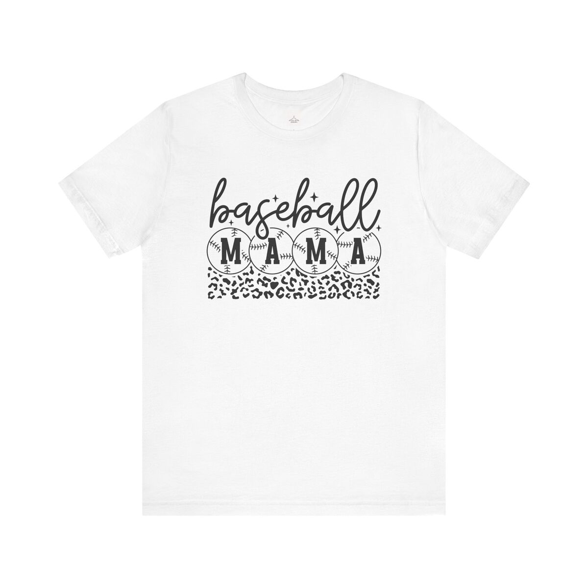 Baseball Mama Black Leopard Unisex Jersey Short Sleeve Tee