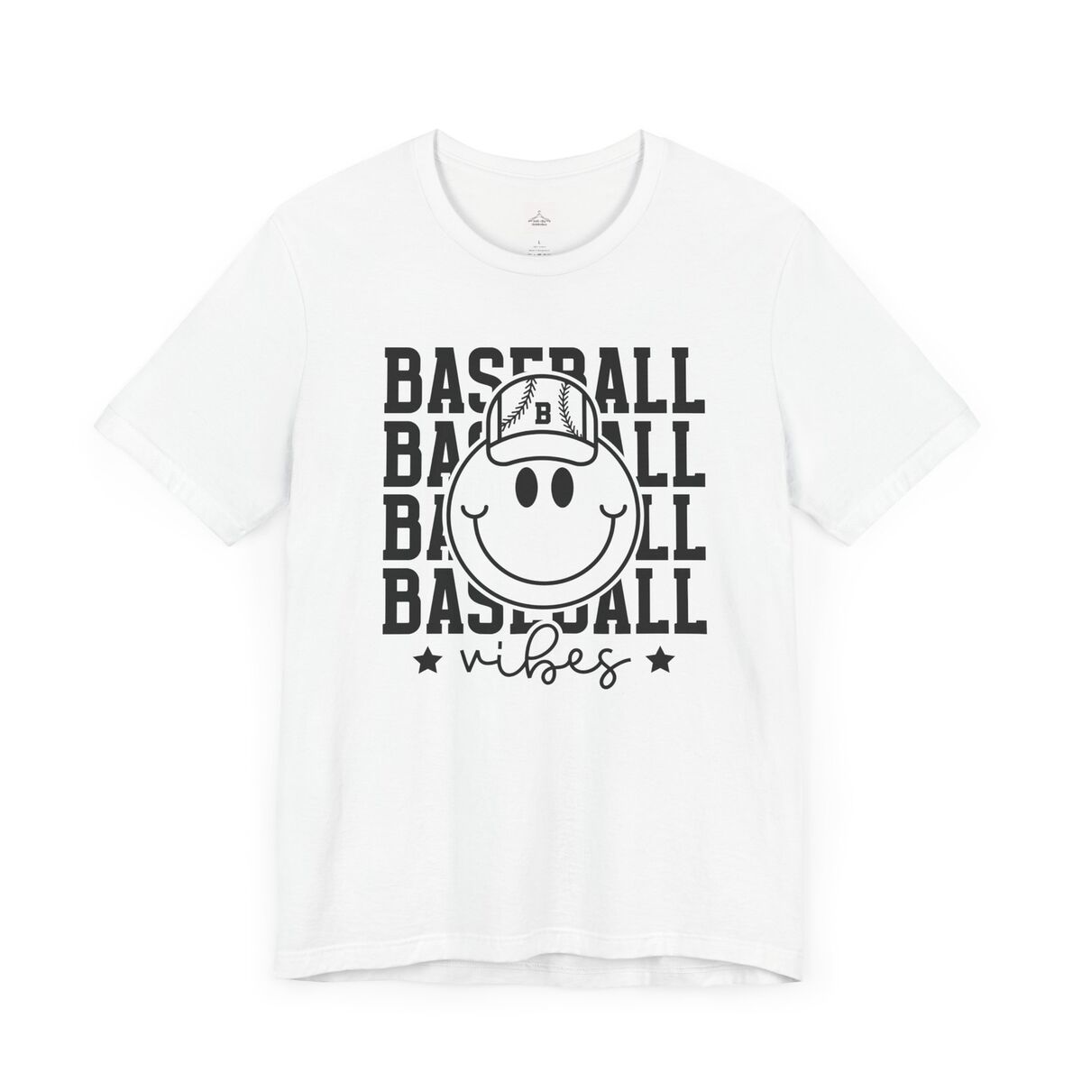 Baseball-Vibes-Black-Font-Unisex-Jersey-Short-Sleeve-Tee-1