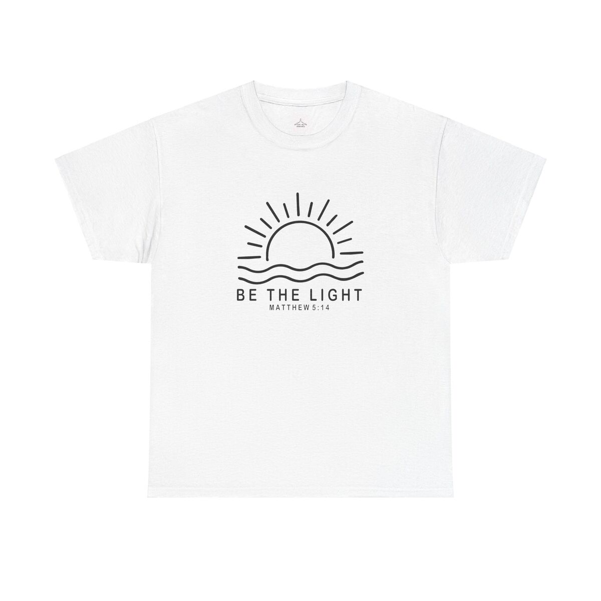 Be The Light Unisex Heavy Cotton Tee Inspirational T-shirt Christian Apparel