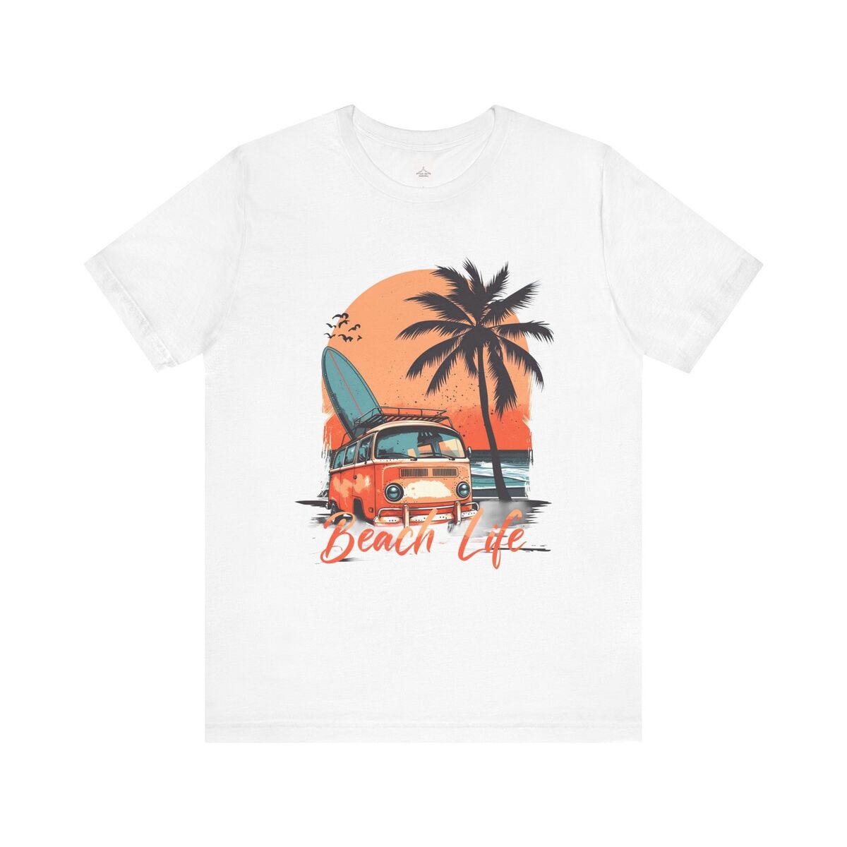 Beach Life Vintage Van Unisex Jersey Short Sleeve Tee