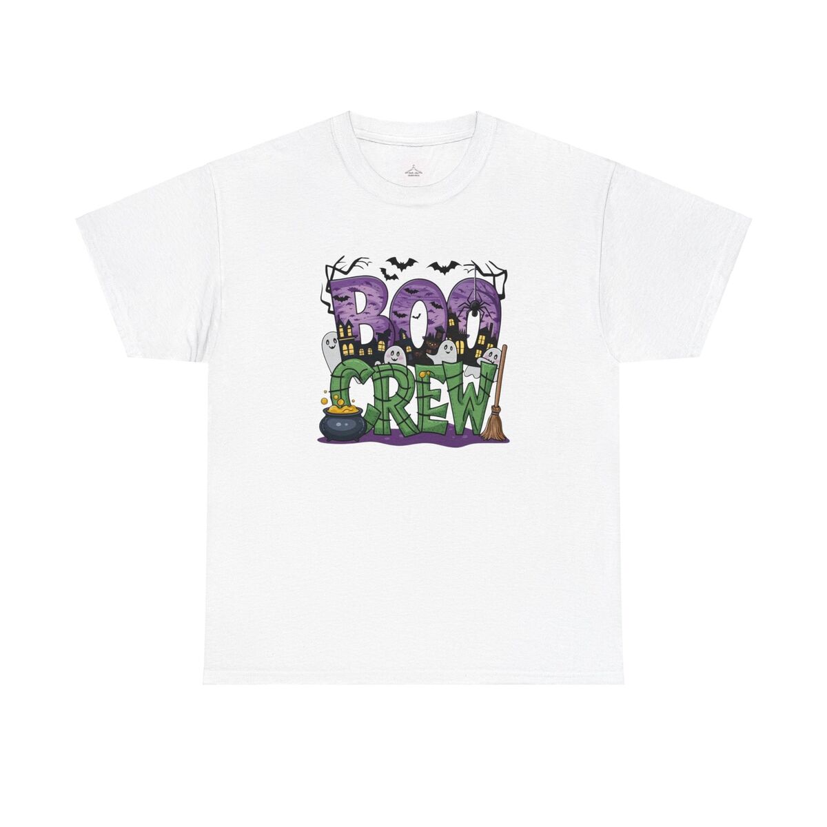 Boo Crew Halloween Unisex Heavy Cotton Tee