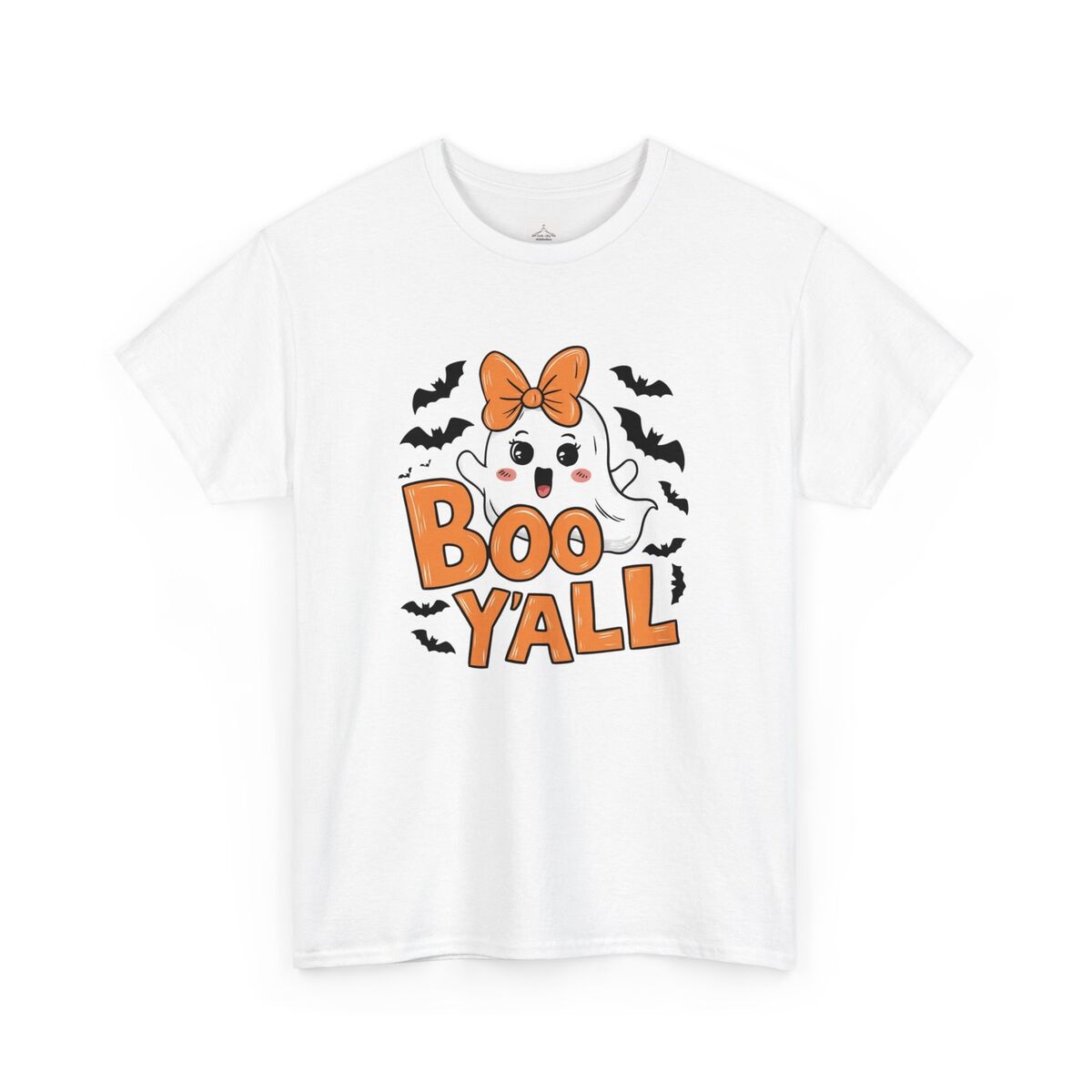 Boo-Yall-Halloween-Ghost-Unisex-Heavy-Cotton-Tee-1