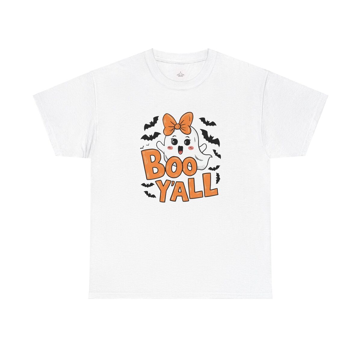 Boo Y'all Halloween Ghost Unisex Heavy Cotton Tee