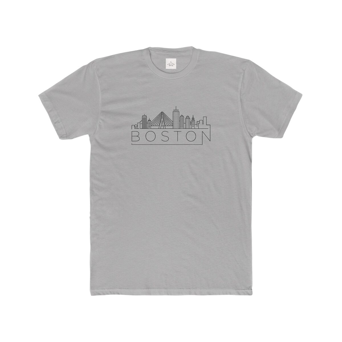 Boston-Skyline-Men-Cotton-Crew-Tee-1