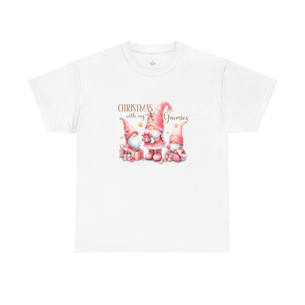 Christmas With My Gnomies Unisex Heavy Cotton Tee