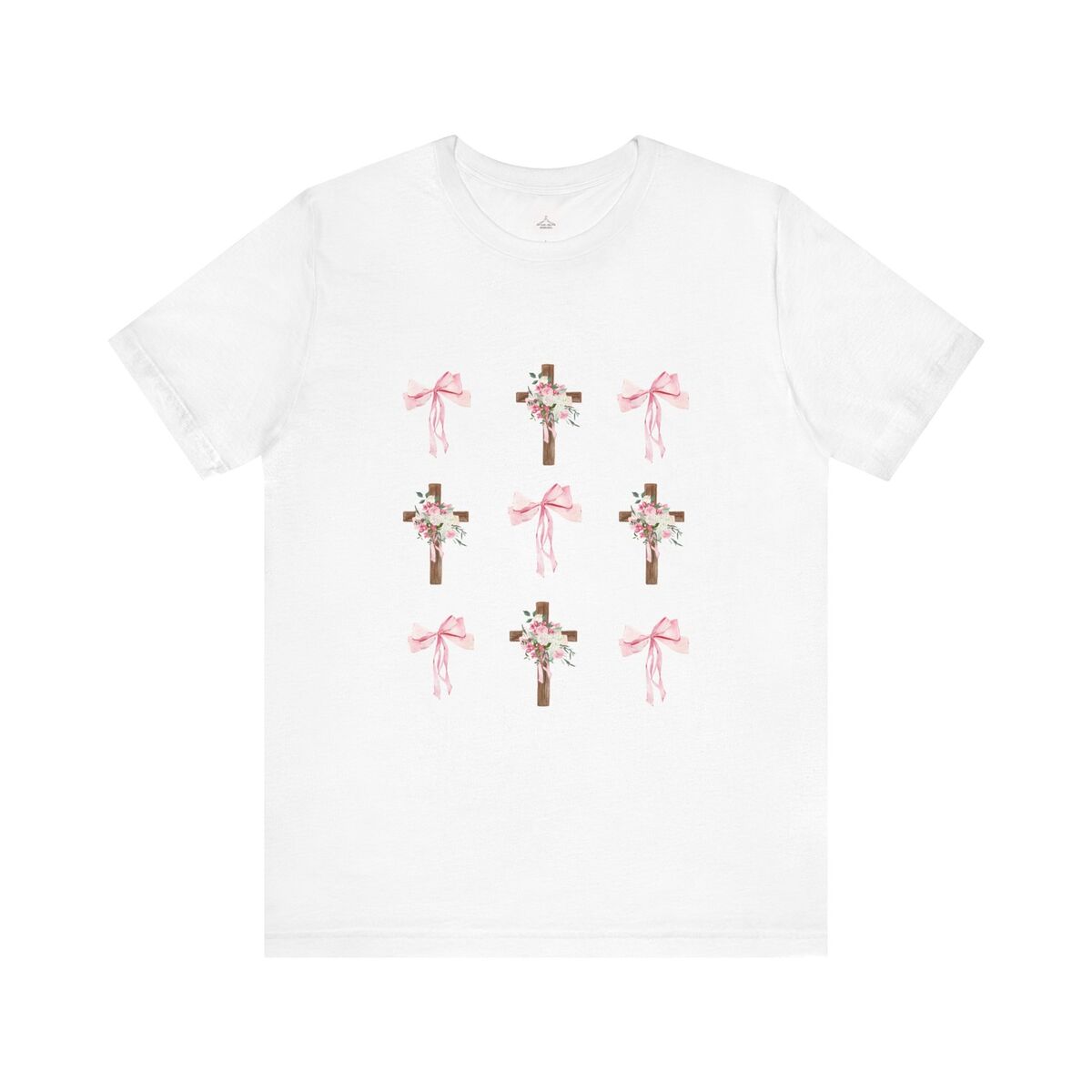 Crosses And Bows Coquette Unisex Jersey Short Sleeve Tee