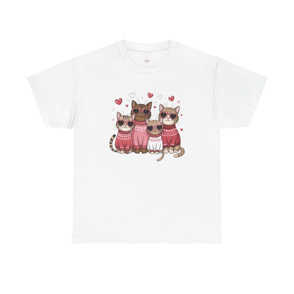 Cute Cat Lover Tee Vintage Cat Art Shirt Gift For Cat Owners Animal Lovers