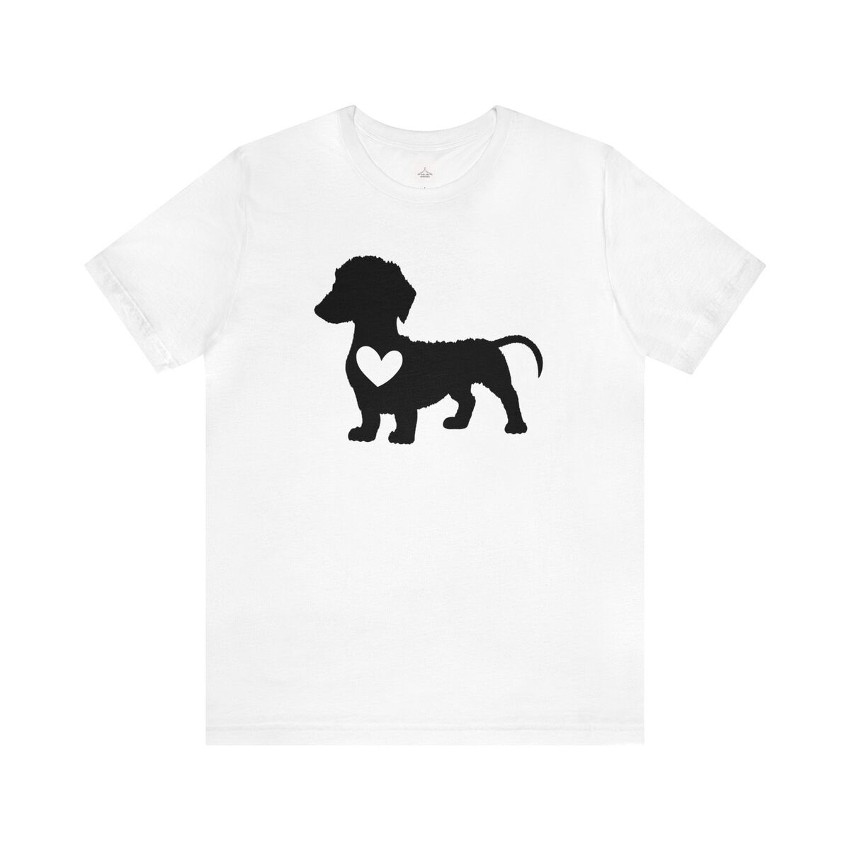 Dachshund Dog With A Heart Unisex Jersey Short Sleeve Tee