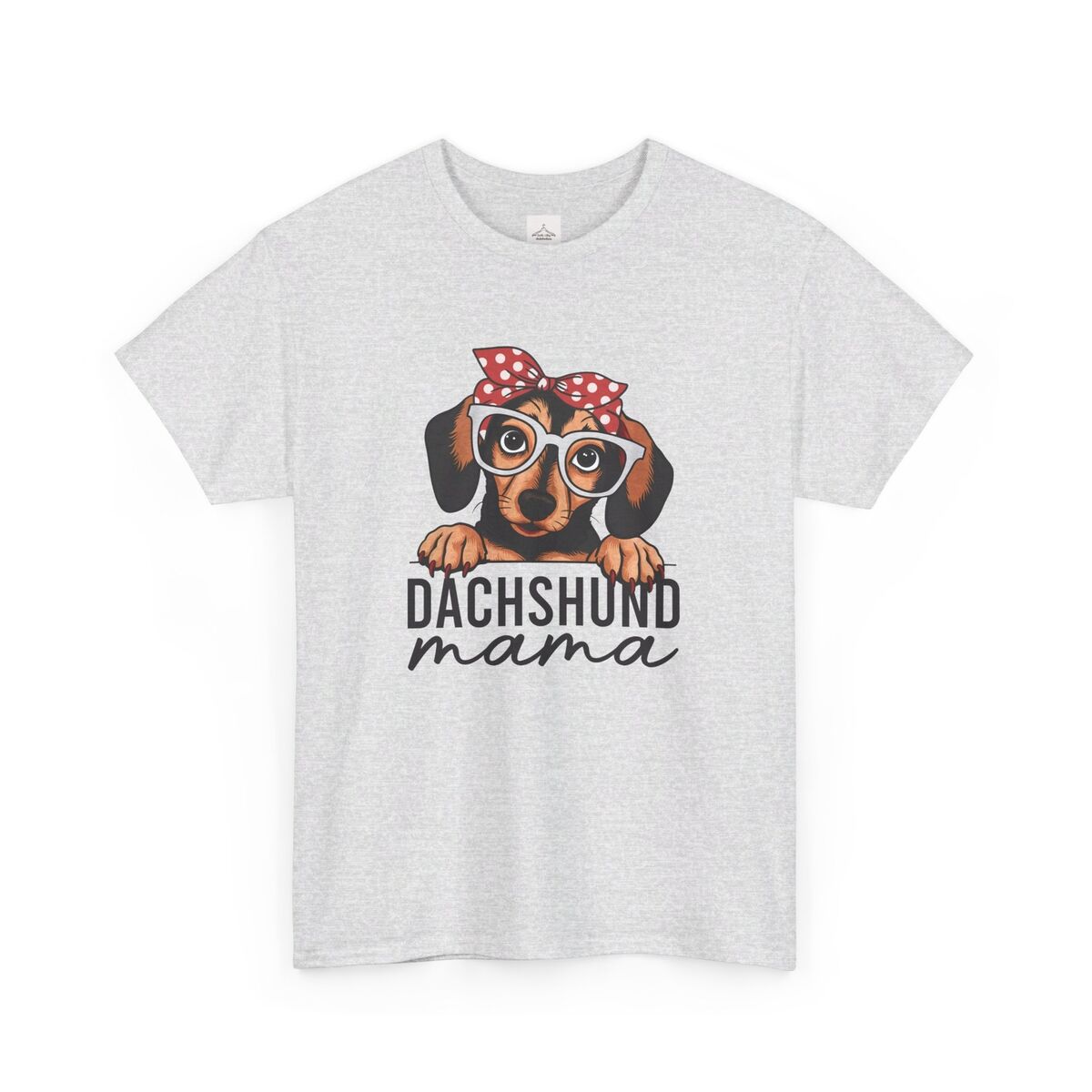 Dachshund-Mama-Retro-Unisex-Heavy-Cotton-Tee-1