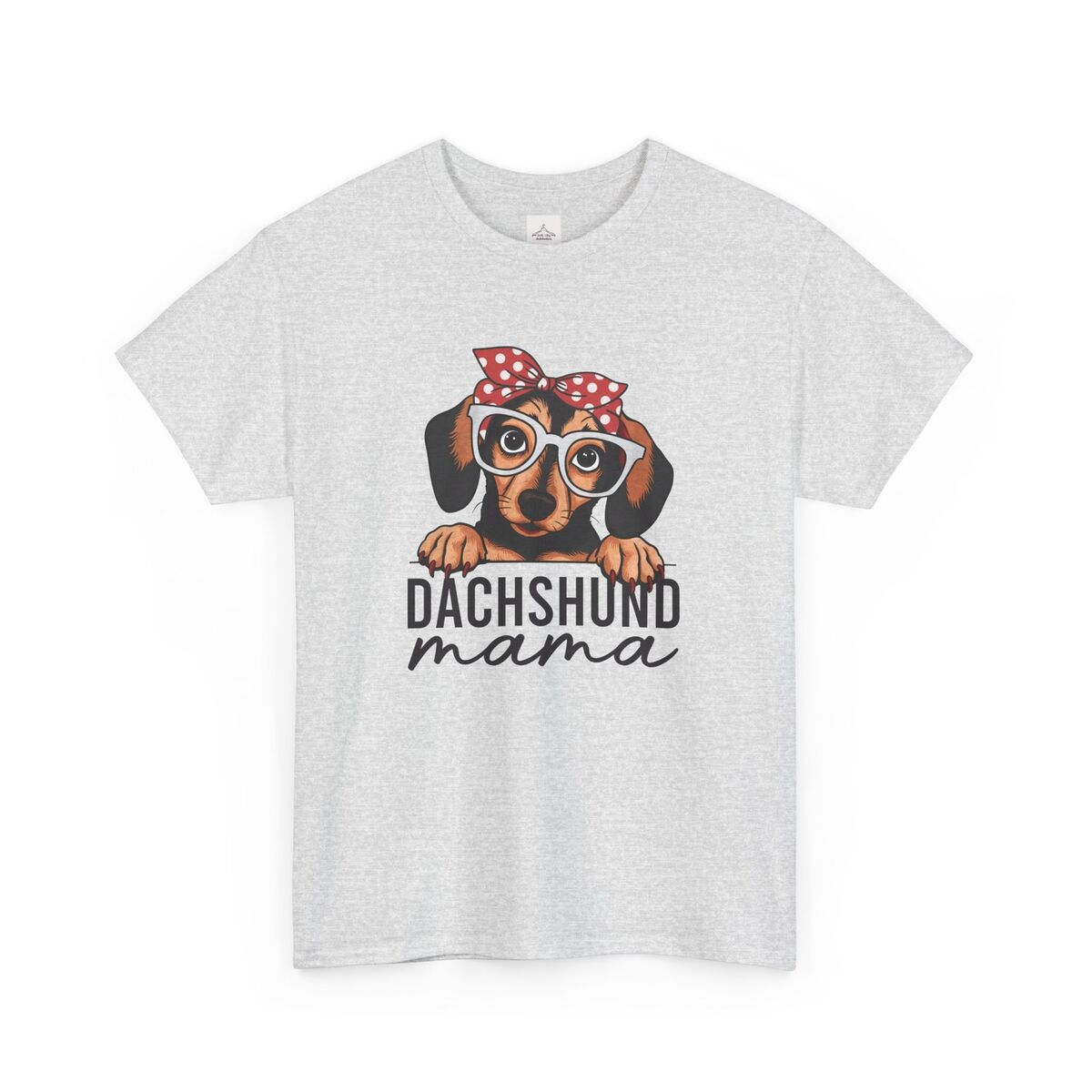 Dachshund-Mama-Retro-Unisex-Heavy-Cotton-Tee-1