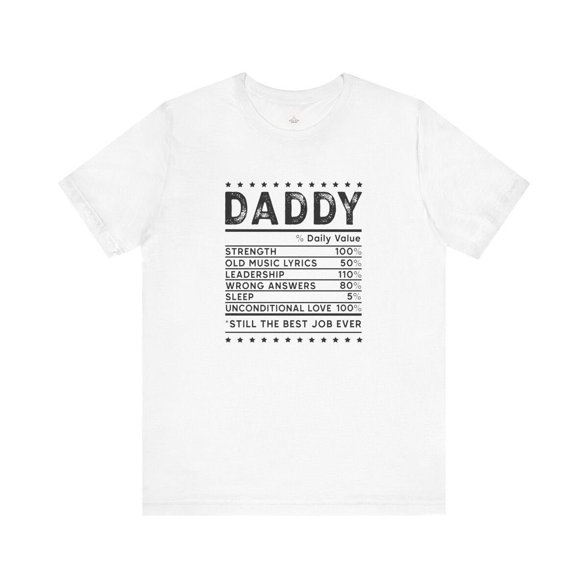 Daddy Percent Daily Values Unisex Jersey Short Sleeve Tee