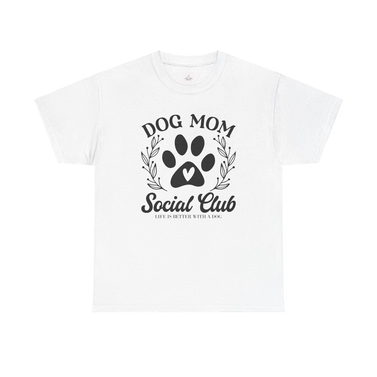 Dog Mom Social Club Tee Unisex Cotton Shirt For Dog Lovers Pet Owner Gift