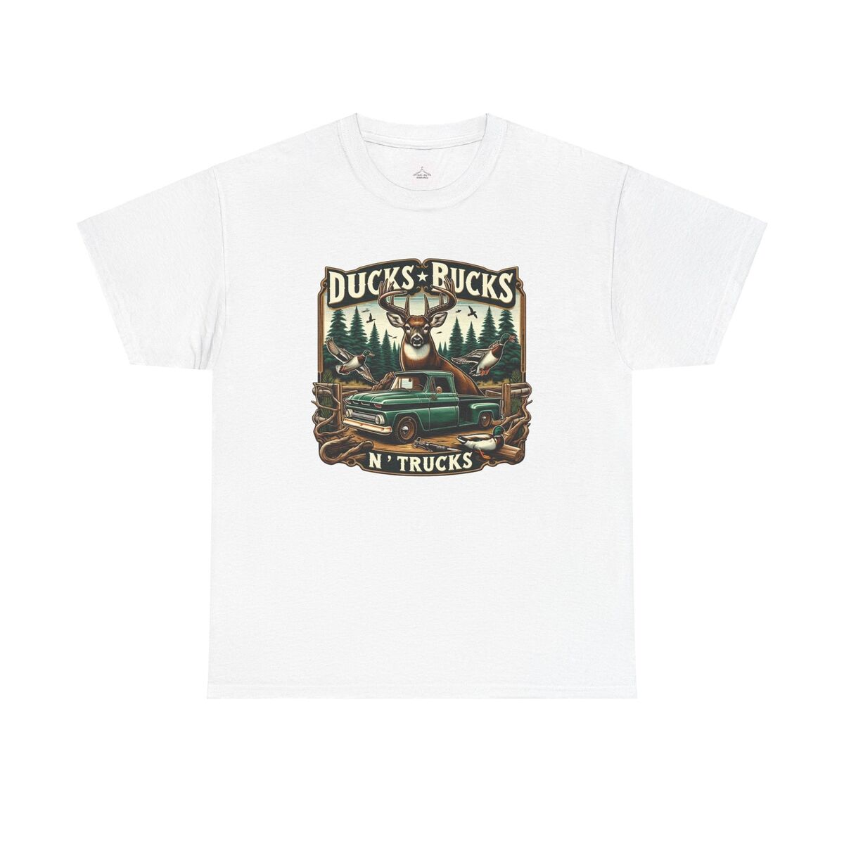 Ducks N' Trucks Unisex Cotton Tee Outdoorsy Graphic Shirt Gifts For Nature