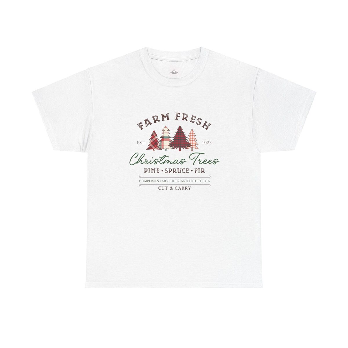 Farm Fresh Christmas Trees Unisex Heavy Cotton Tee