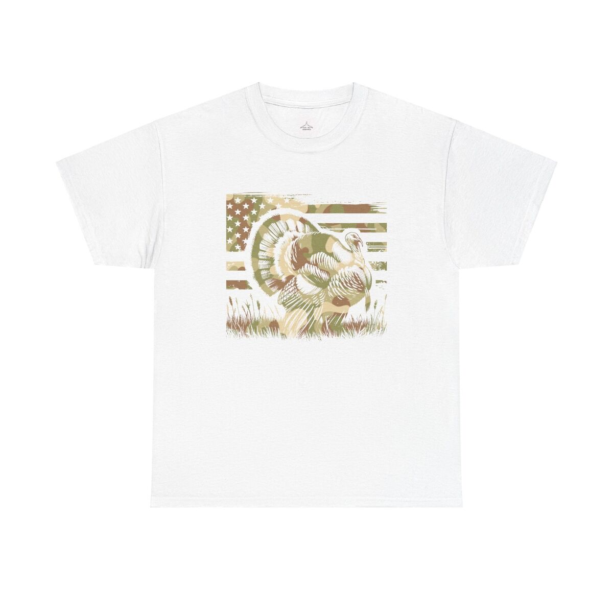 Flag Turkey Unisex Heavy Cotton Tee Fall Apparel Holiday Shirt Family