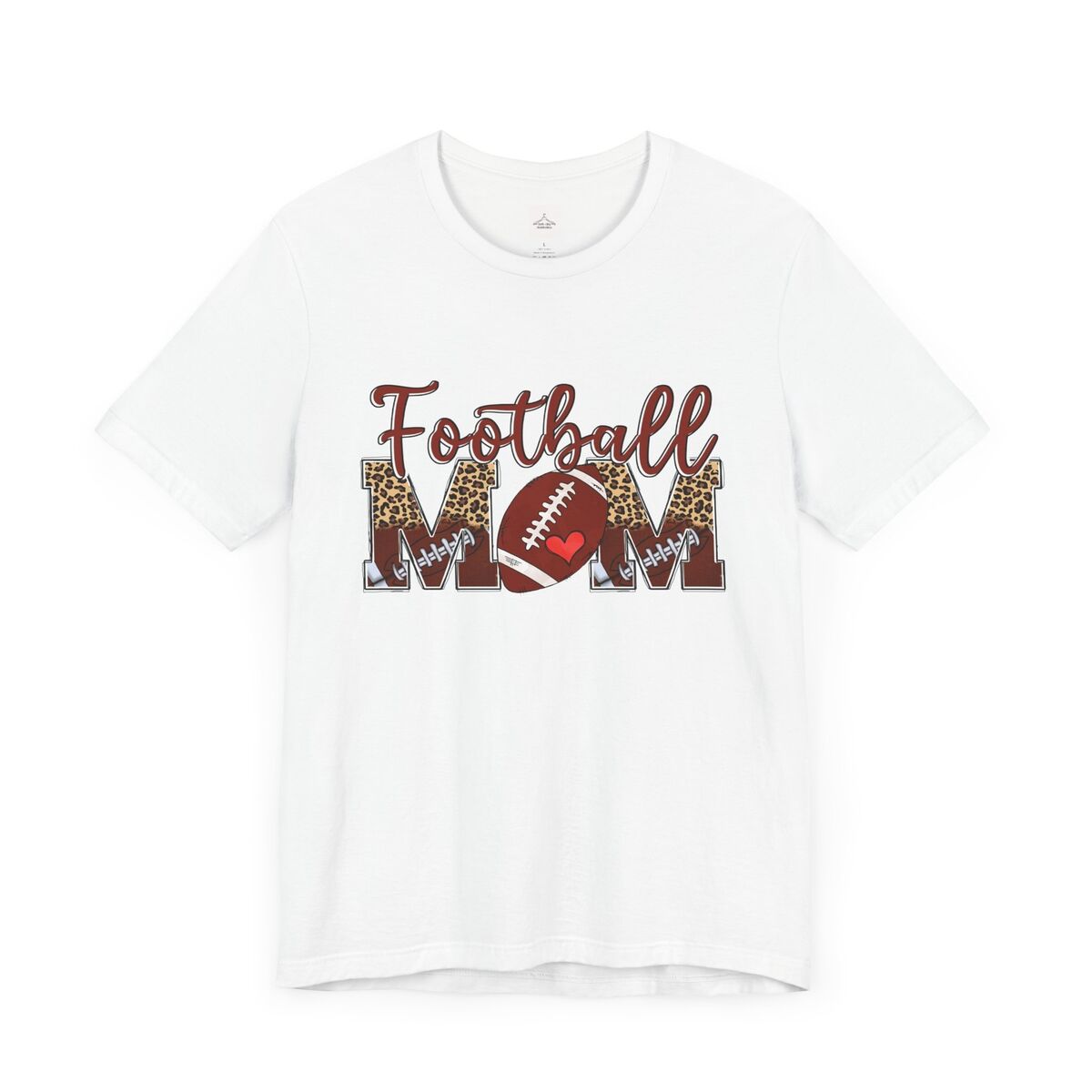 Football-Mom-Leopard-Print-Unisex-Jersey-Short-Sleeve-Tee-1