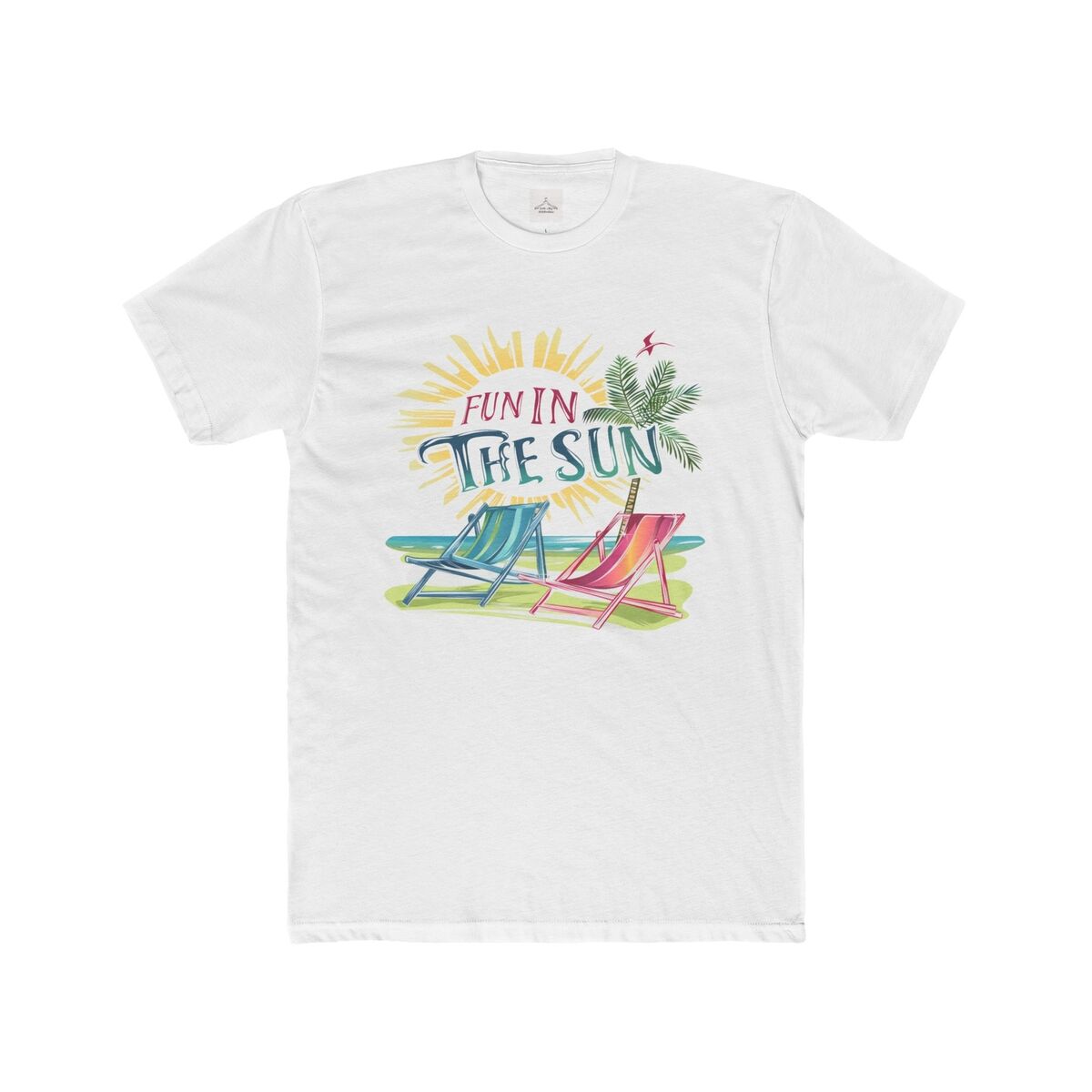Fun In The Sun Men Cotton Crew Tee