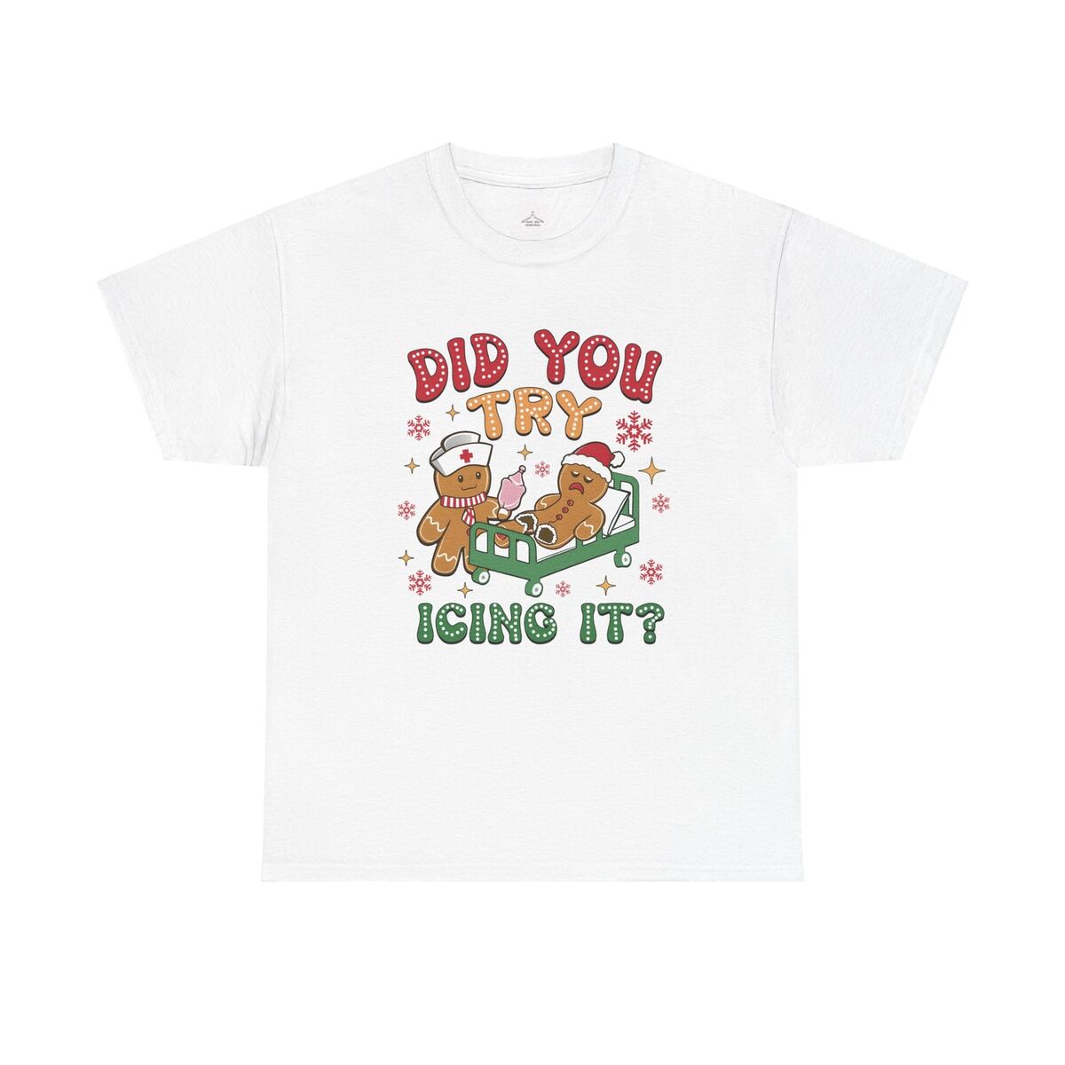 Funny Gingerbread Icing Tee Holiday T-shirt Gift Foodie Humor Unisex