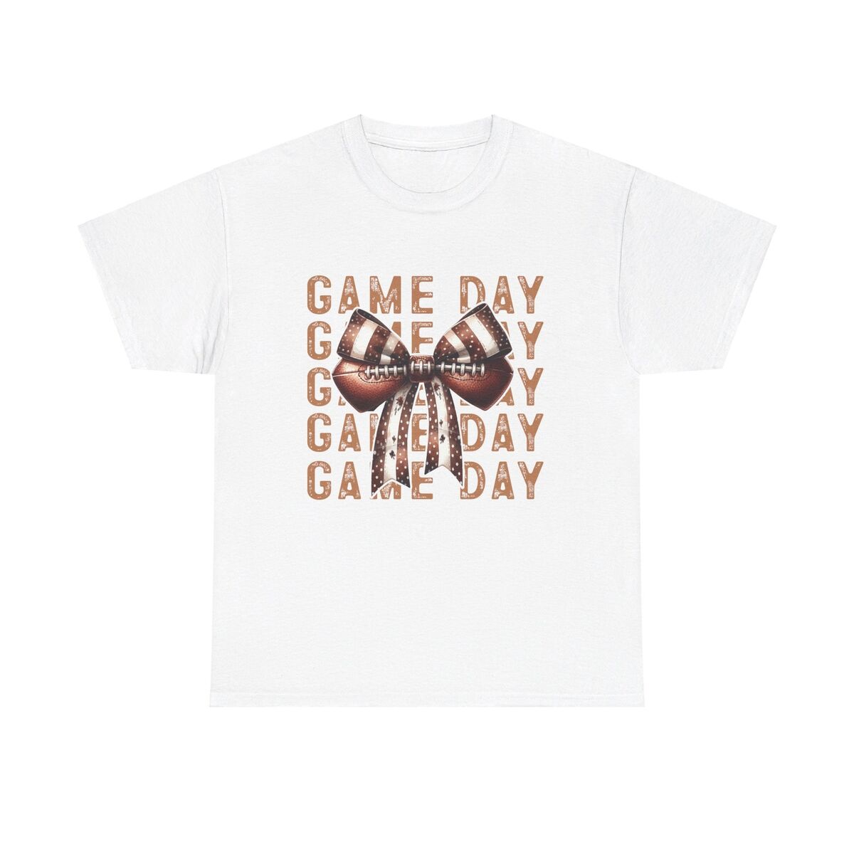 Game Day Football Coquette Unisex Heavy Cotton Tee