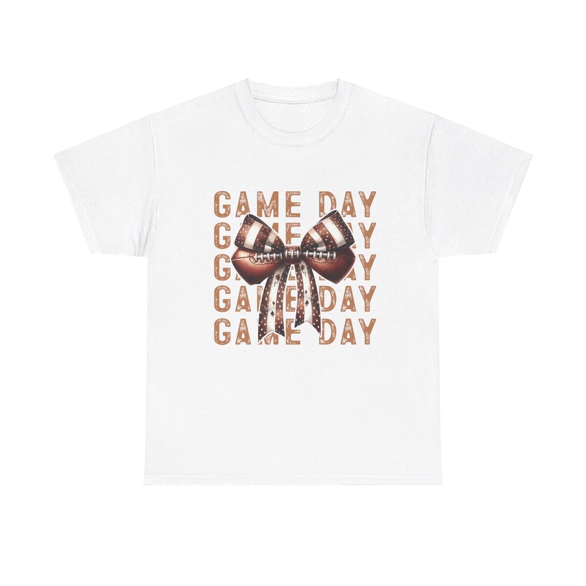 Game Day Football Coquette Unisex Heavy Cotton Tee