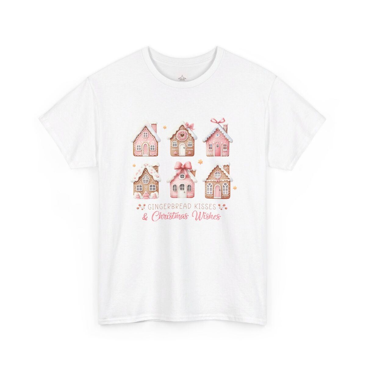 Gingerbread-Kisses-And-Christmas-Wishes-Unisex-Heavy-Cotton-Tee-1
