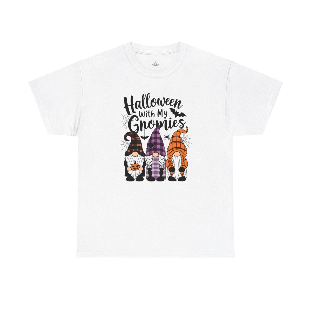 Halloween With My Gnomies Unisex Heavy Cotton Tee