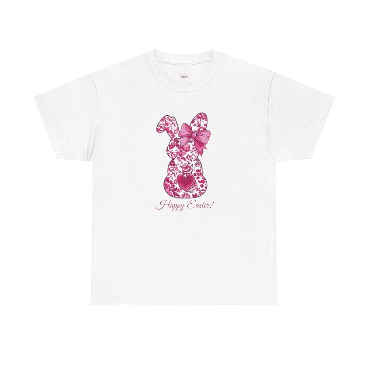 Happy Easter Bunny Tee Unisex Cotton Shirt Spring Fashion Easter Gift Floral