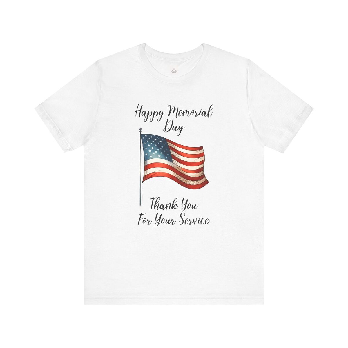 Happy Memorial Day American Flag Unisex Jersey Short Sleeve Tee