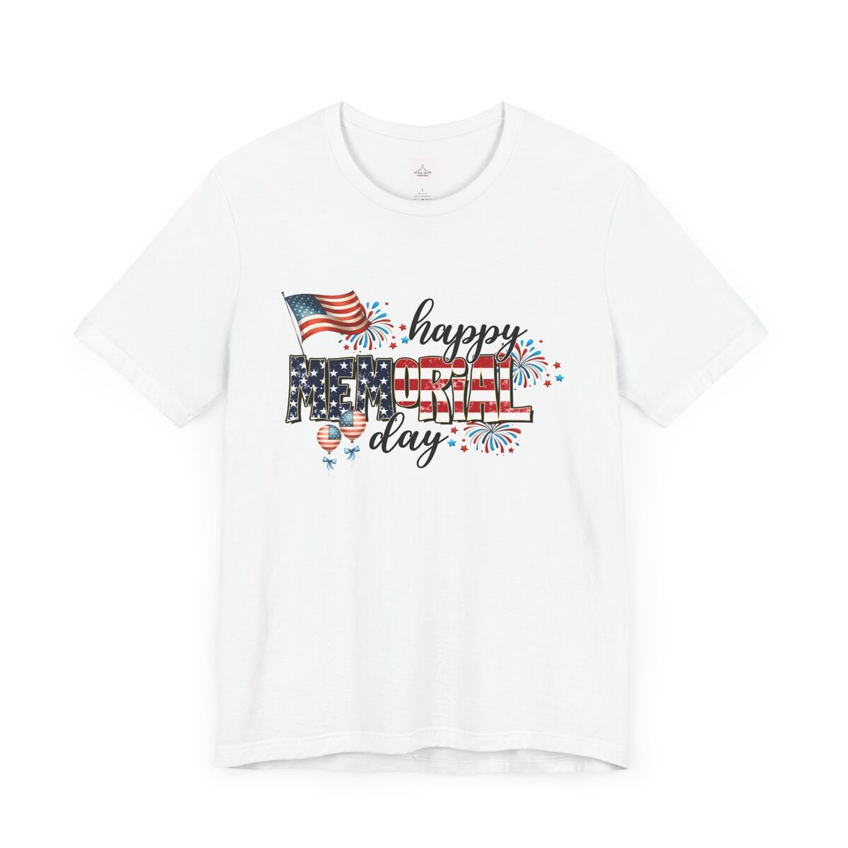 Happy-Memorial-Day-Fireworks-Unisex-Jersey-Short-Sleeve-Tee-1