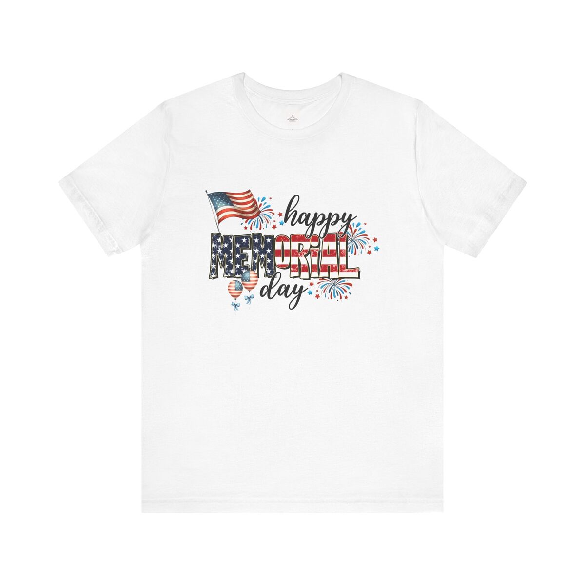 Happy Memorial Day Fireworks Unisex Jersey Short Sleeve Tee