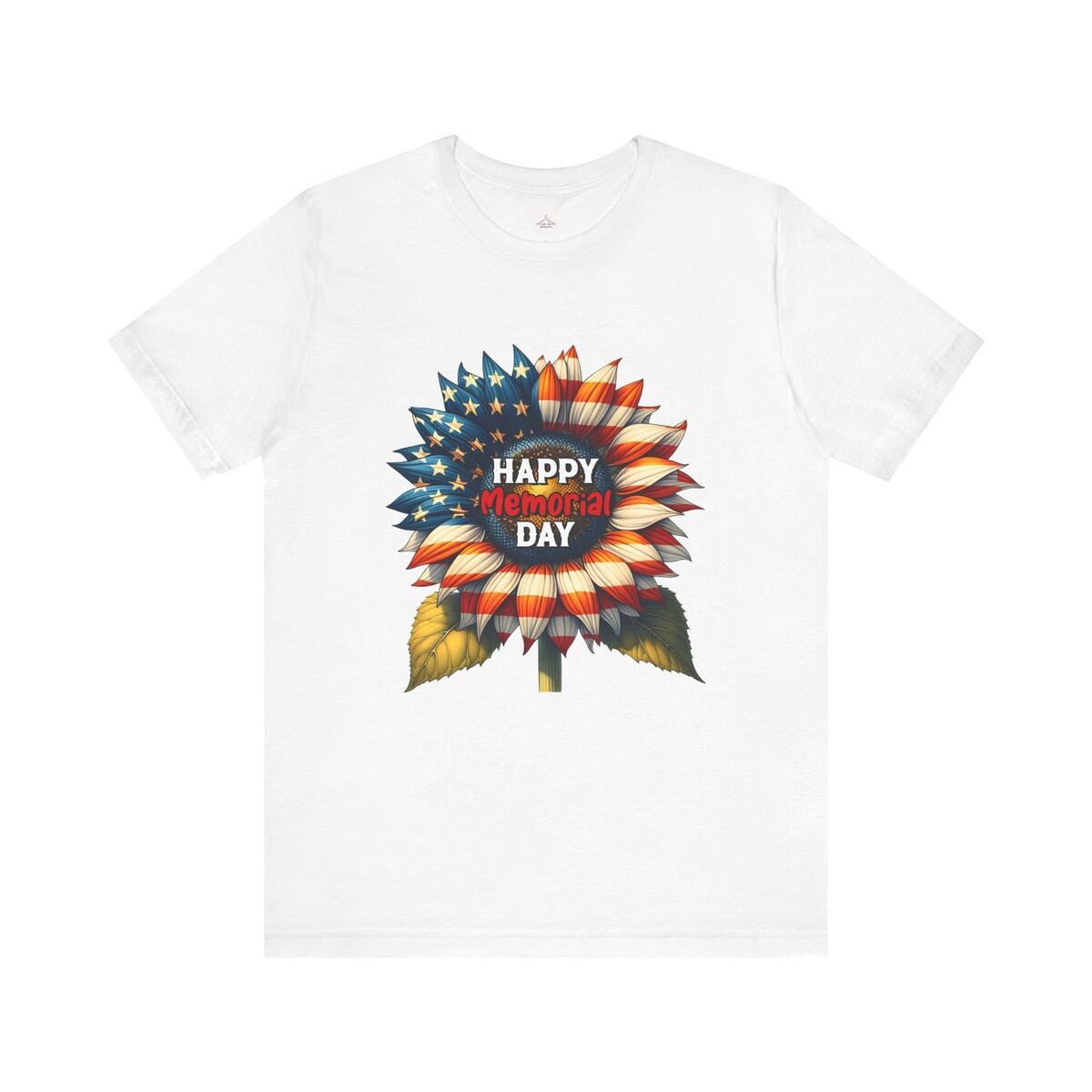Happy Memorial Day Sunflower Unisex Jersey Short Sleeve Tee