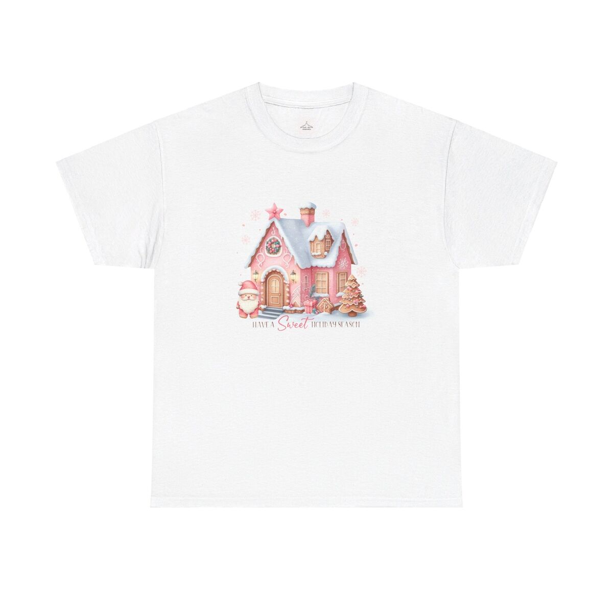 Have A Sweet Holiday Season Pink Christmas Unisex Heavy Cotton Tee