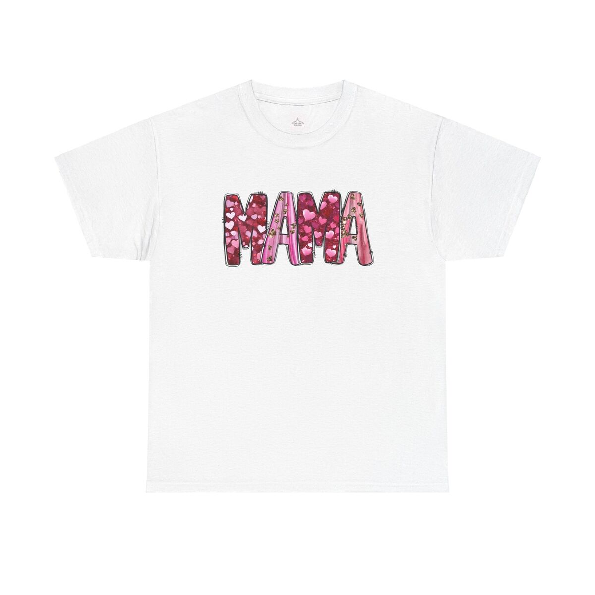Heart Mama T-shirt Gift For Mom Mother Day Tee Cute Unisex Cotton Tee