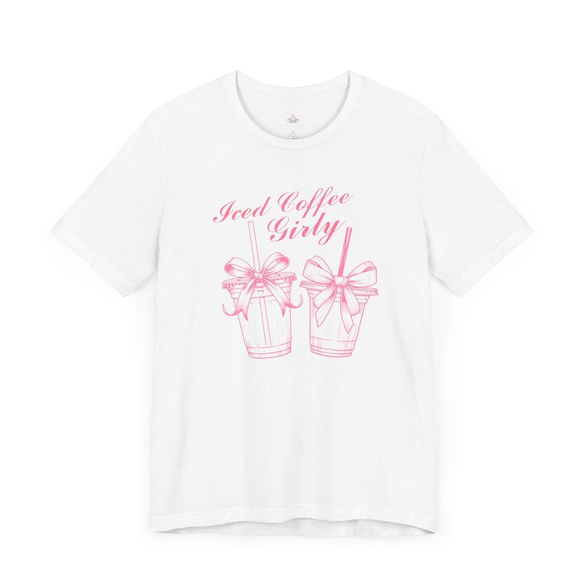 Iced-Coffee-Girly-Coquette-Unisex-Jersey-Short-Sleeve-Tee-1