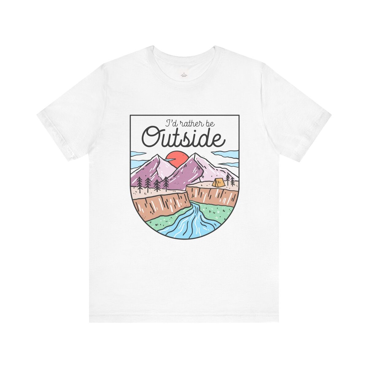 I'd Rather Be Outside Unisex Jersey Short Sleeve Tee
