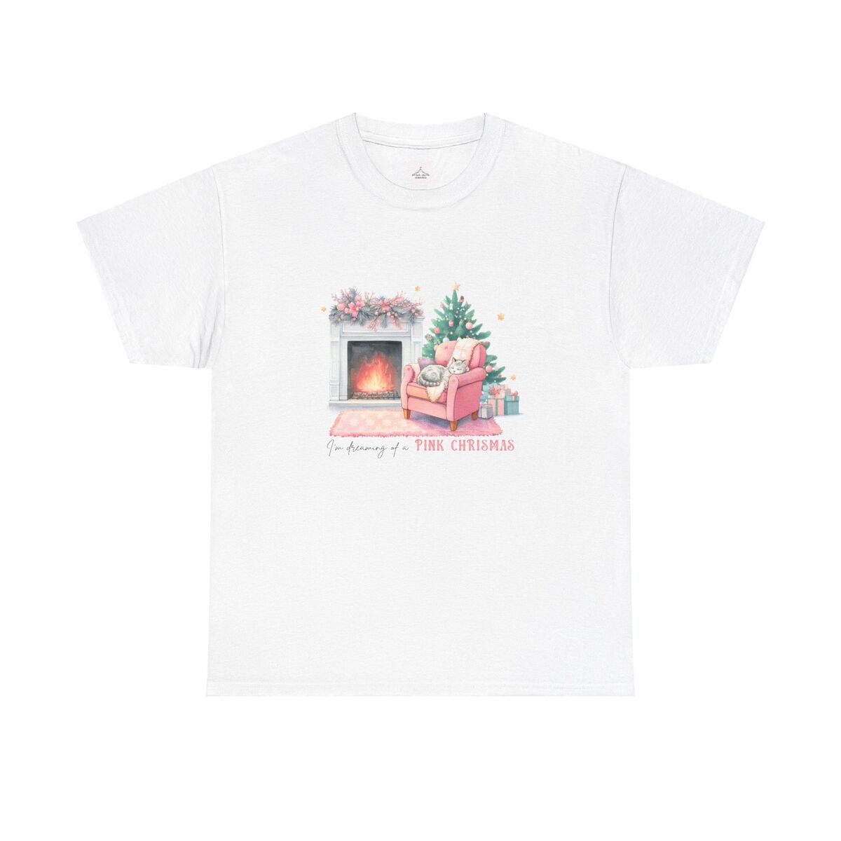 I'm Dreaming Of A Pink Christmas Unisex Heavy Cotton Tee