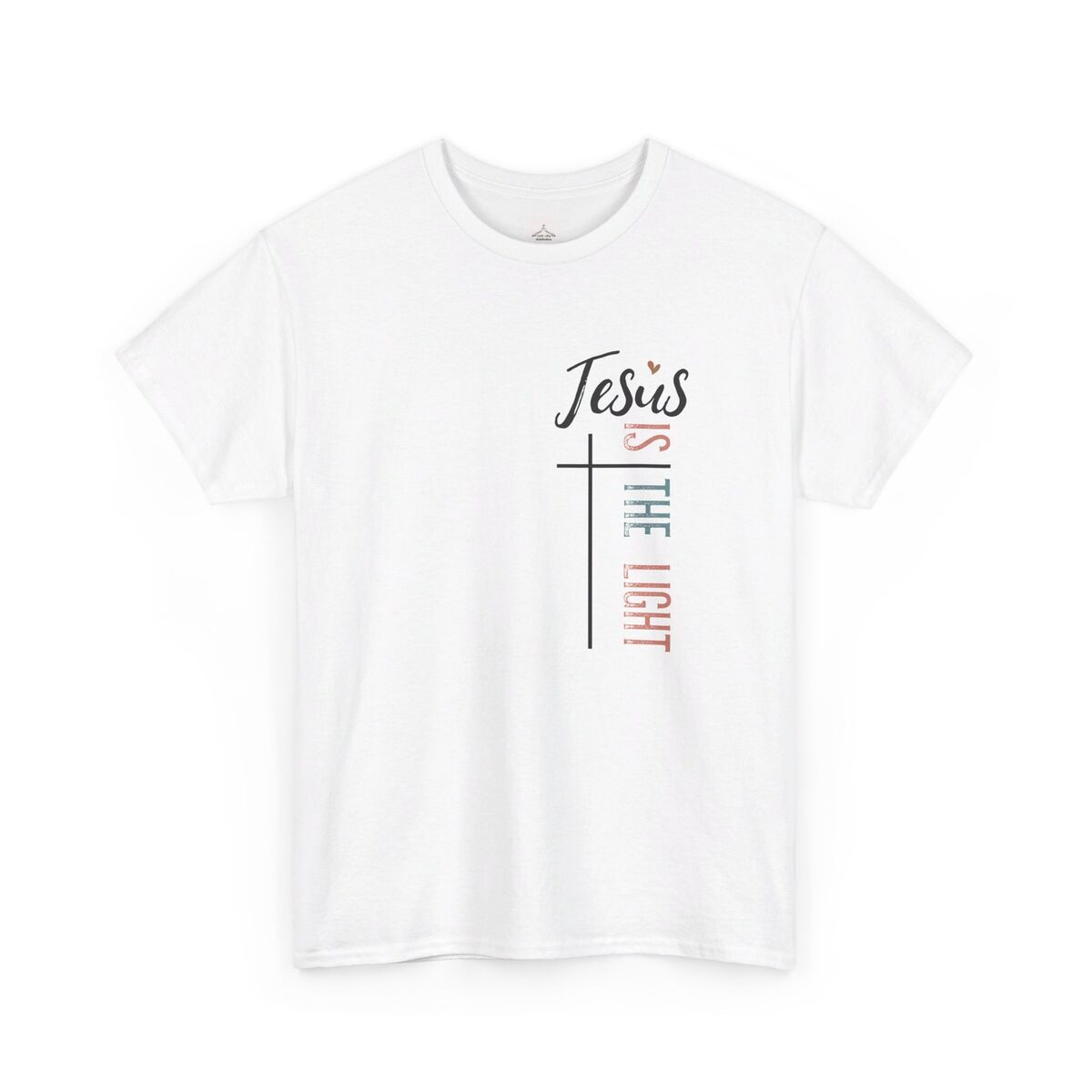 Jesus-Is-The-Light-Cross-Unisex-Heavy-Cotton-Tee-1