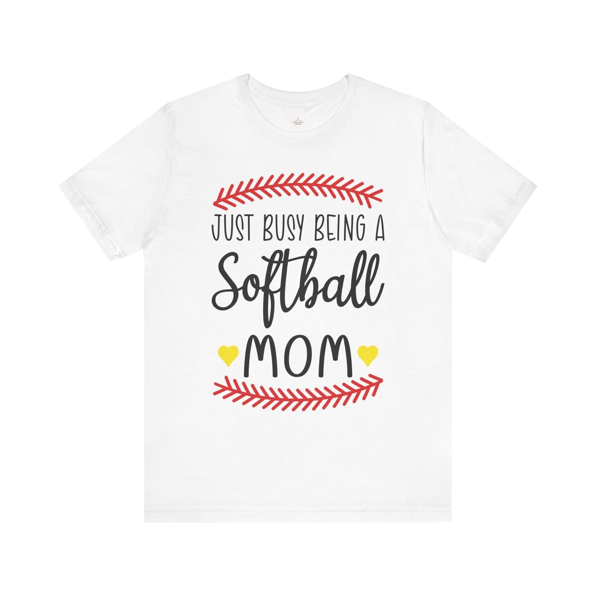 Just Busy Being A Softball Mom Unisex Jersey Short Sleeve Tee