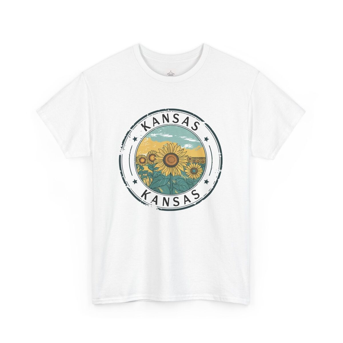 Kansas-Sunflower-Unisex-Heavy-Cotton-Tee-Gift-For-Kansas-Lovers-Casual-Wear-1