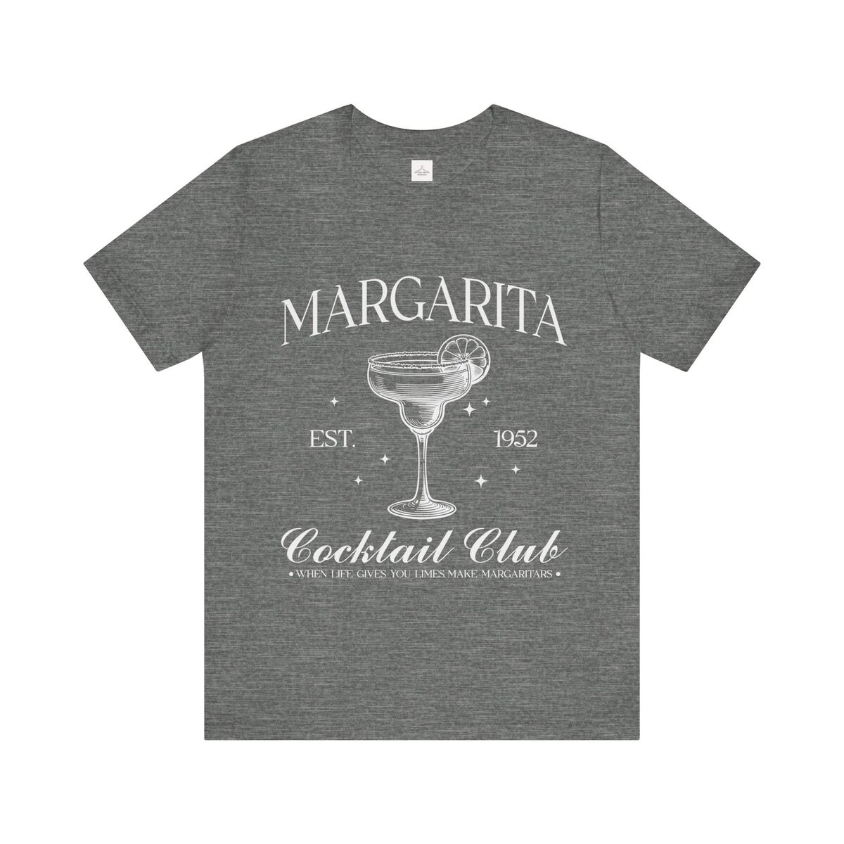 Margarita Cocktail Club White Font Unisex Jersey Short Sleeve Tee