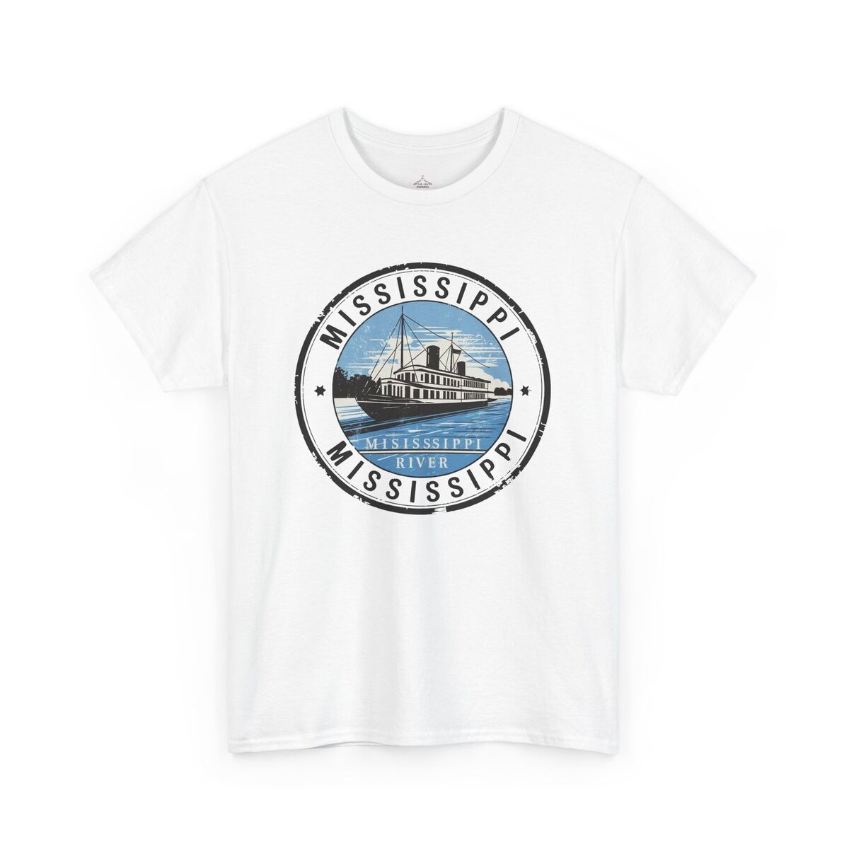Mississippi-River-Unisex-Heavy-Cotton-Tee-Casual-T-shirt-Travel-Souvenir-Gift-1