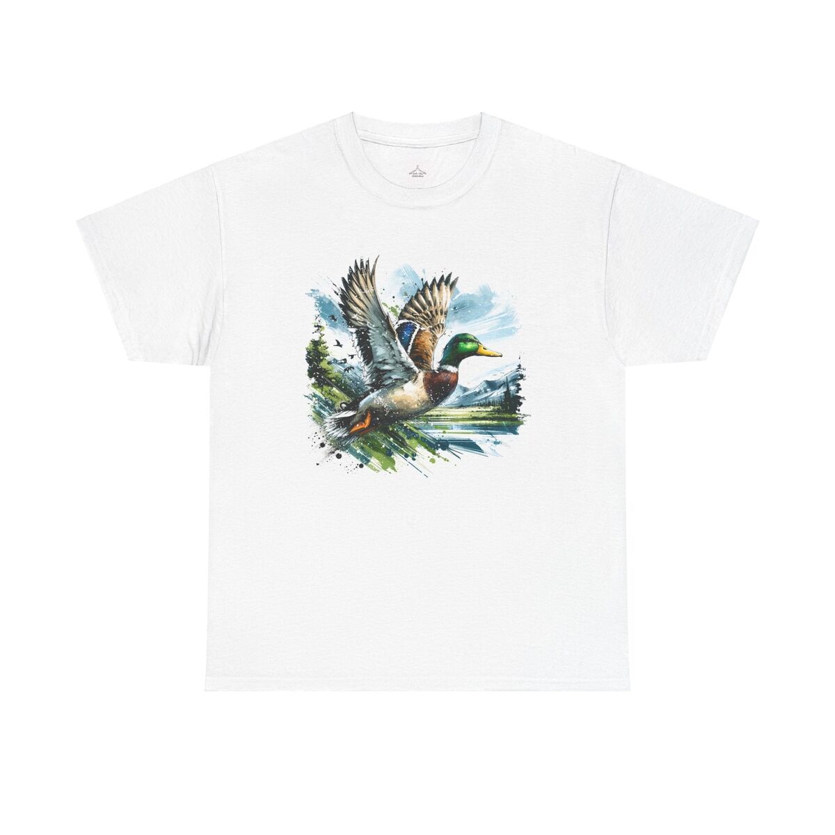 Nature Lover Unisex Heavy Cotton Tee Duck Artwork Shirt Gift For Outdoorsy
